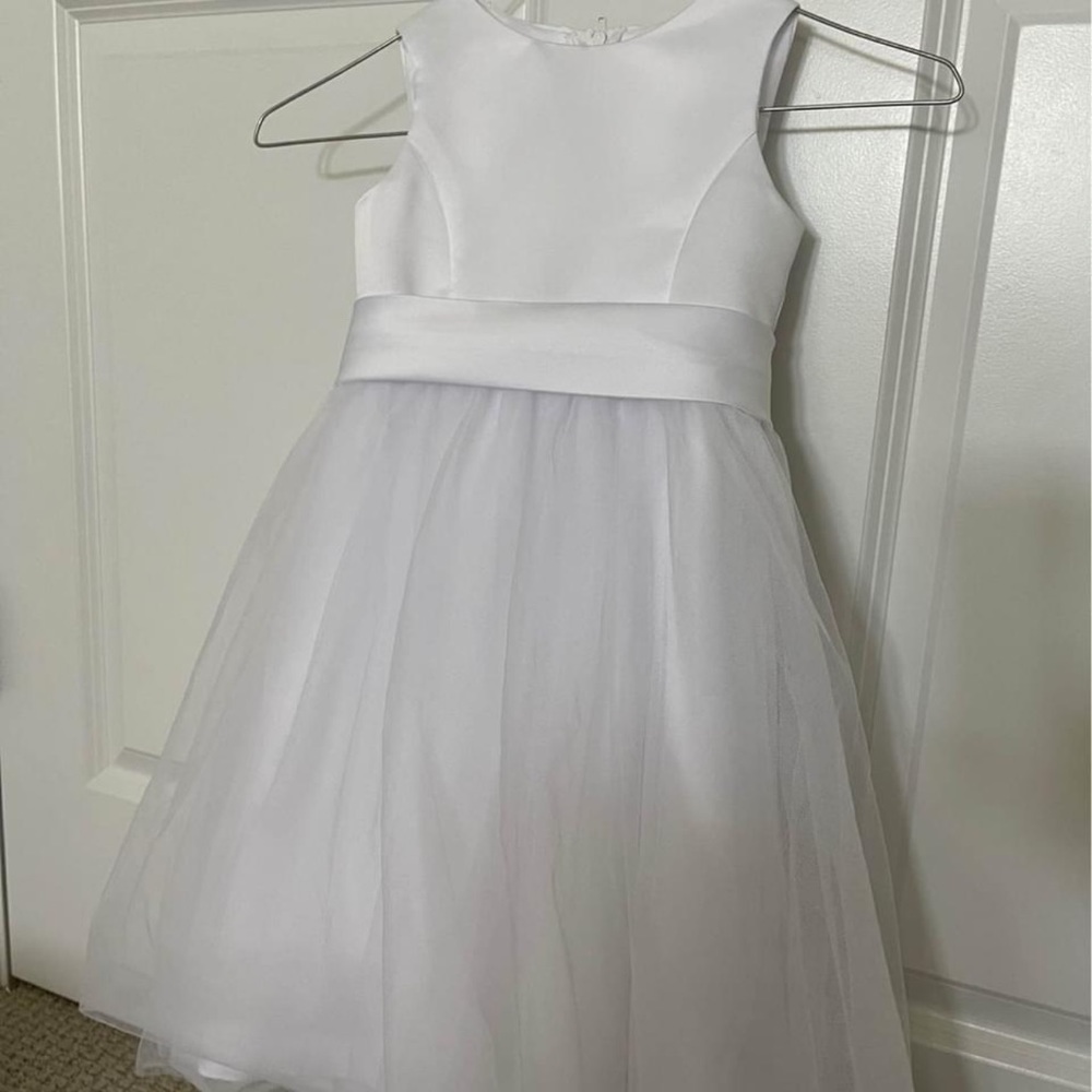 David’s Bridal Flower girl dress with removable sash